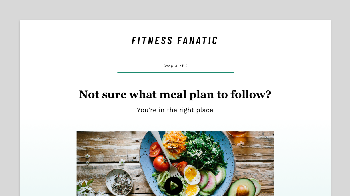 A screenshot of the Problem #3 Thank You Landing Page