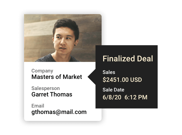 Contact Record information in the Ontraport app