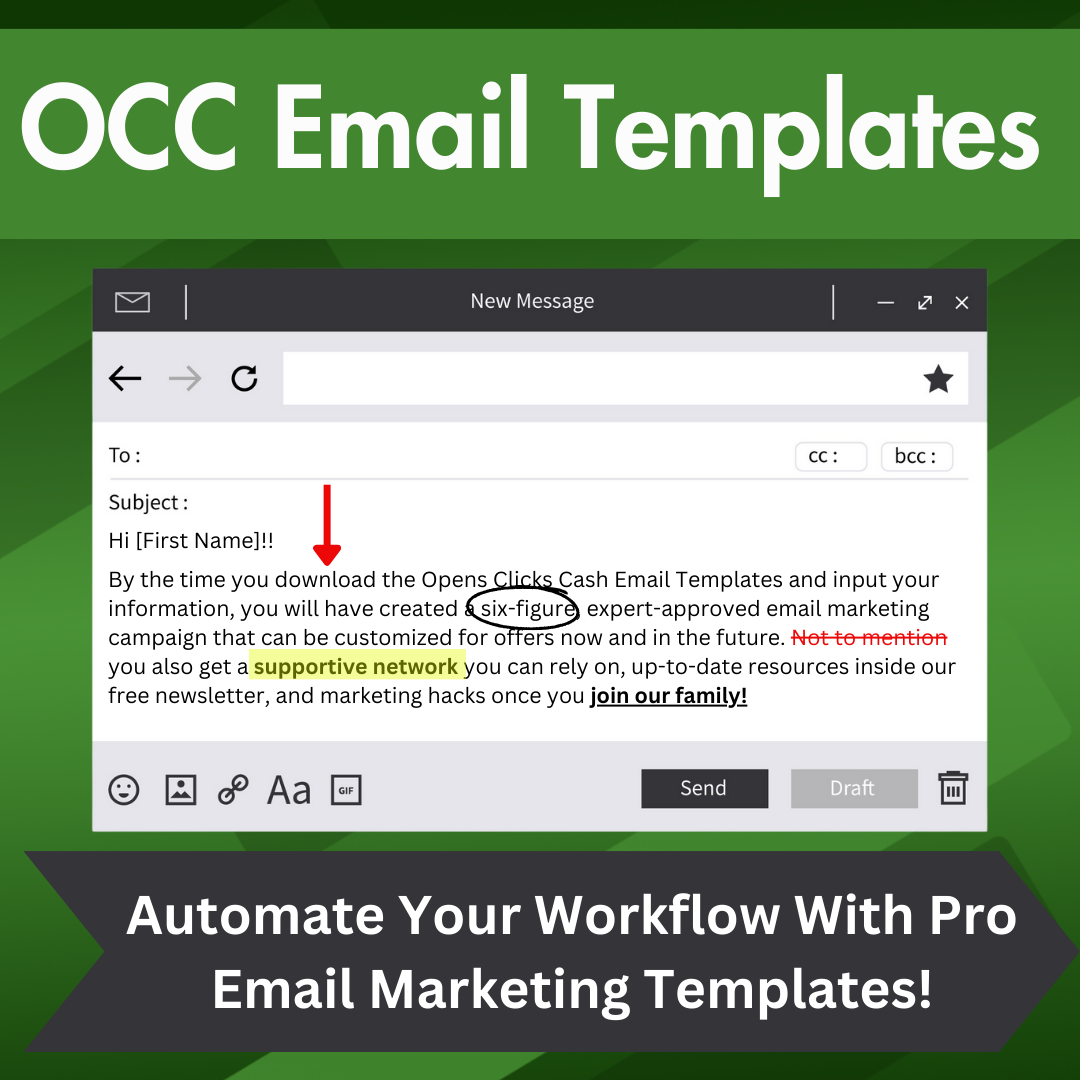 Download Your Opens Clicks Cash Email Marketing Templates