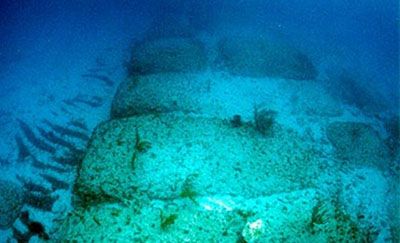 Atlantis underwater ruins.