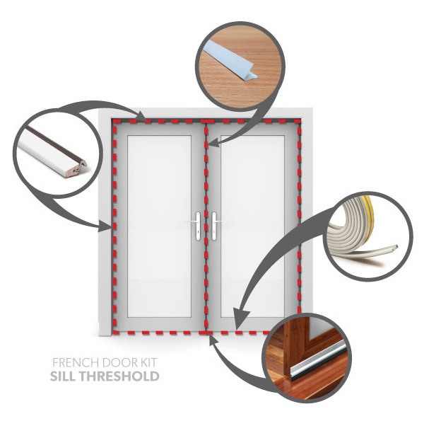 French Door Draught Proofing Kit