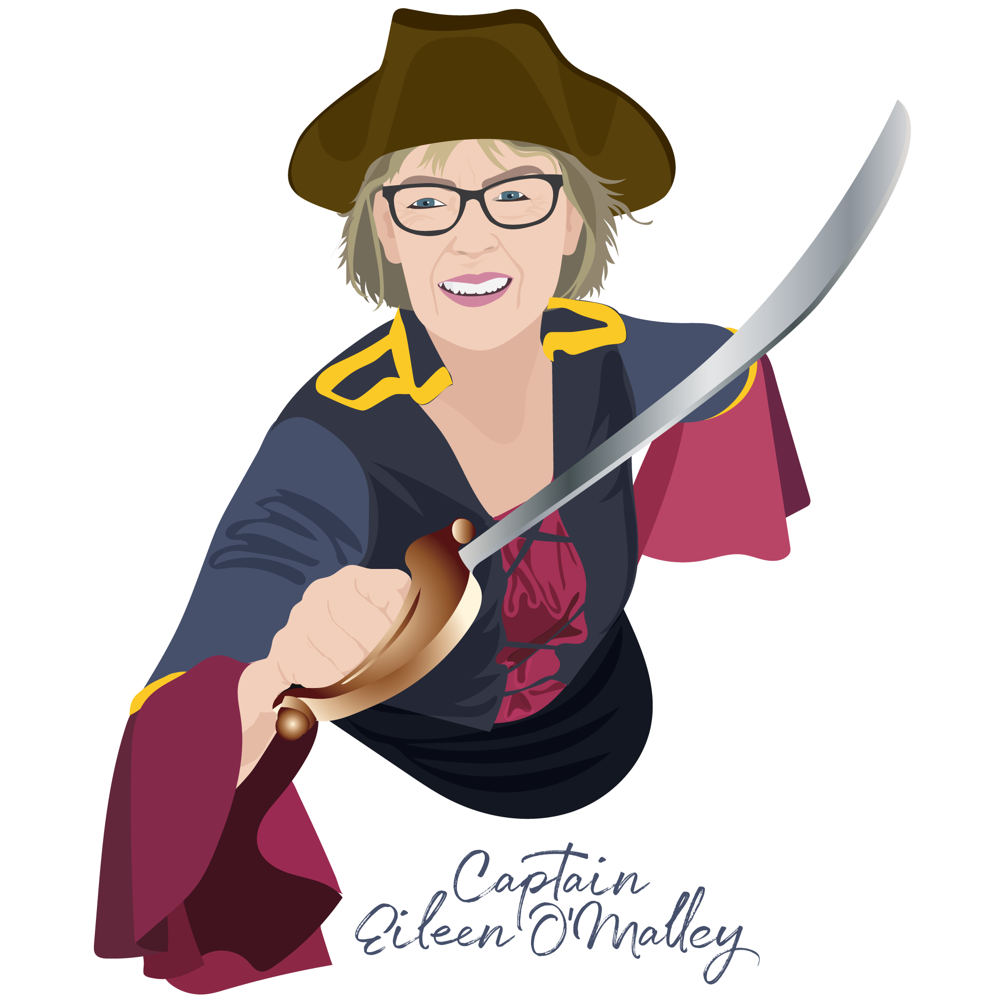 Illustration of Captain Elieen O'Malley