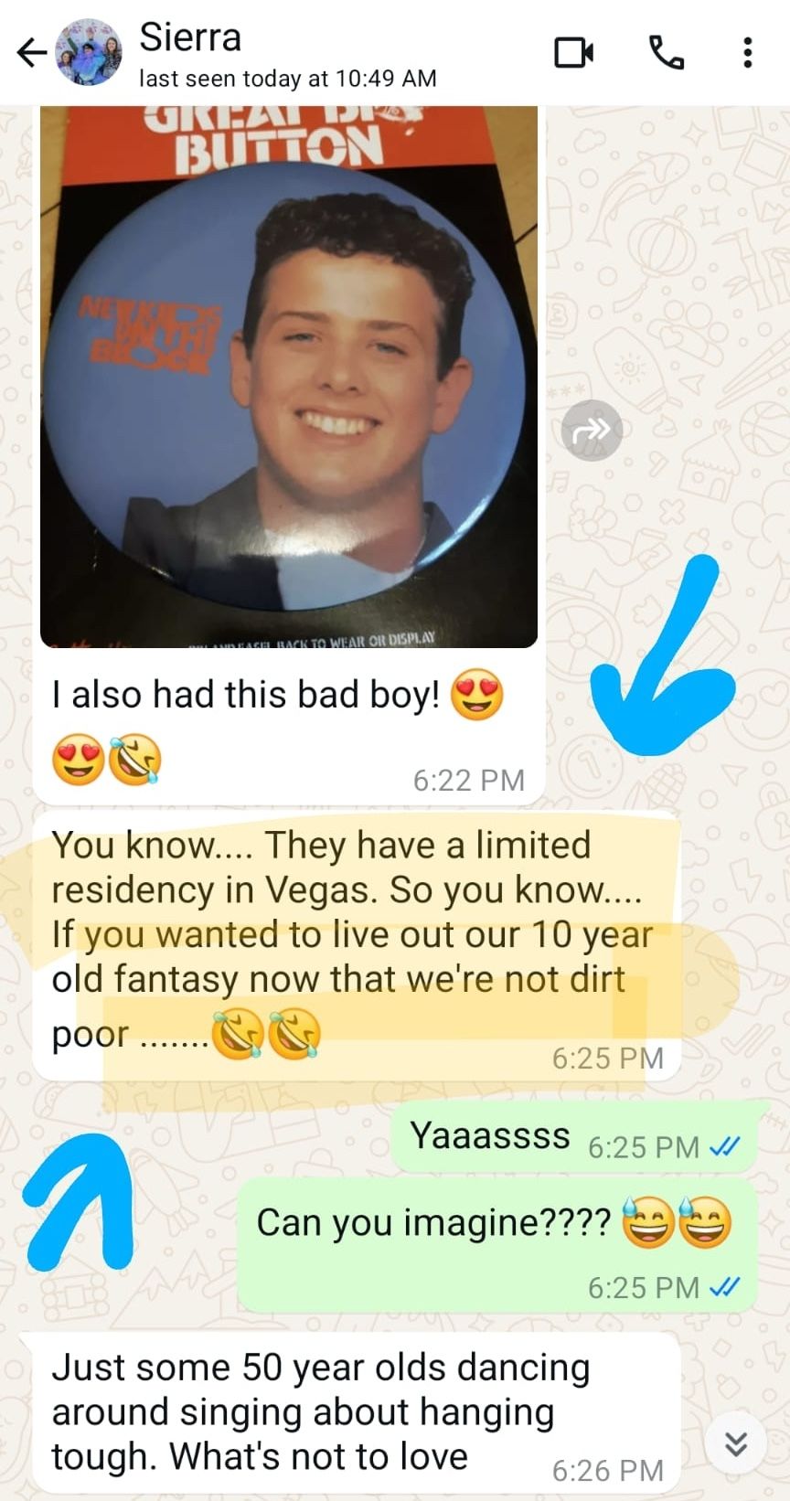 screenshot from molly's friend sierra