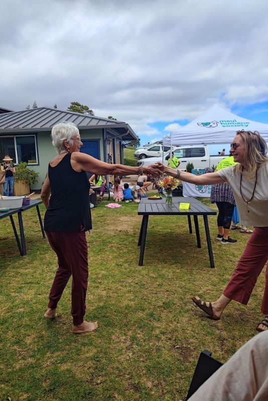 Molly and her mom dancing