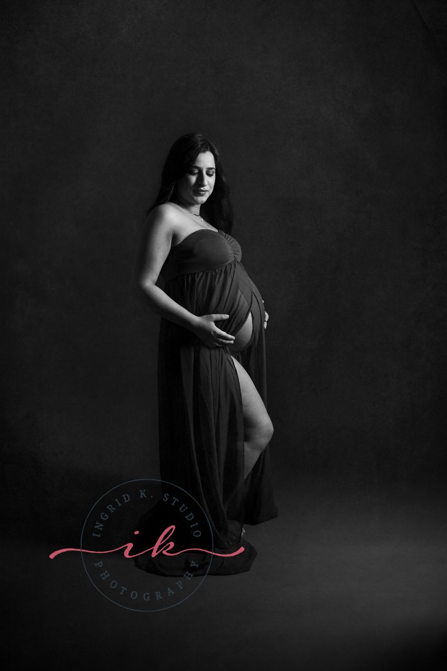 black and white portrait