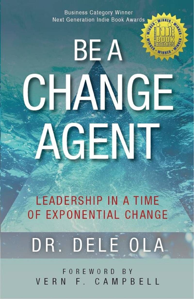 Front cover of Be a Change Agent book
