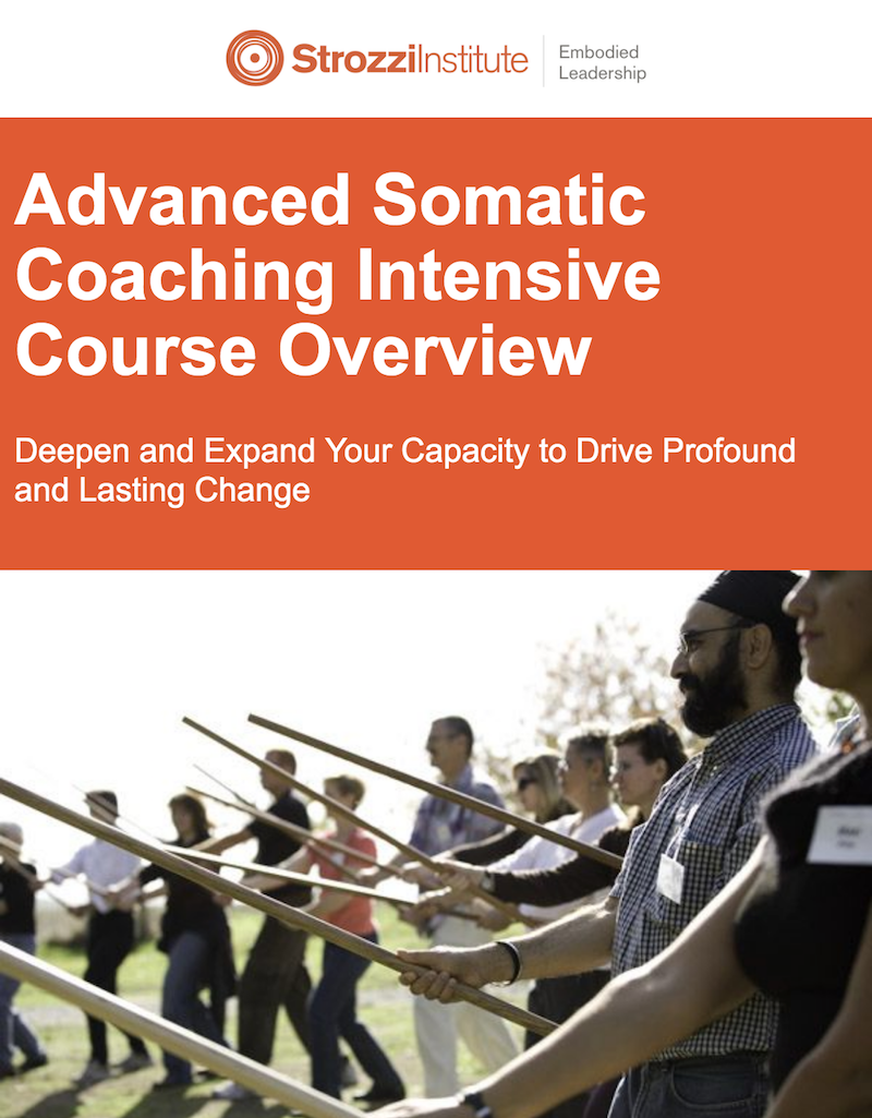 Advanced Somatic Coaching Intensive Strozzi Institute: Embodied