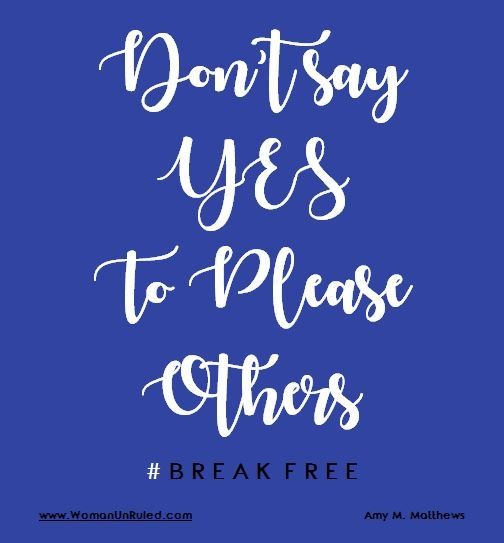 Don't Say YES To Please Others