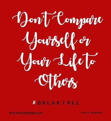 Don't compare yourself with others