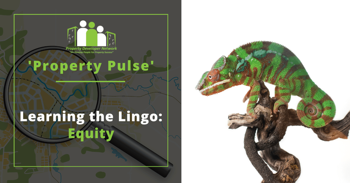 Property developers use the word equity in a number of different ways