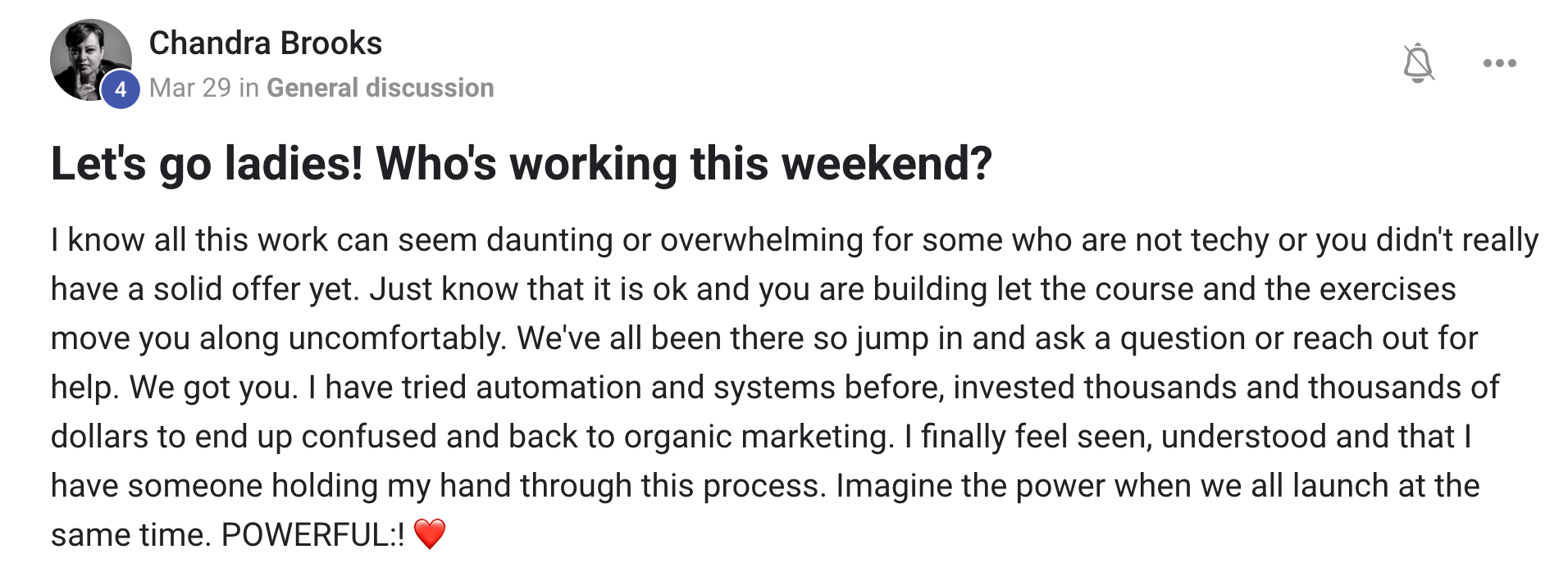 testimonial screenshot