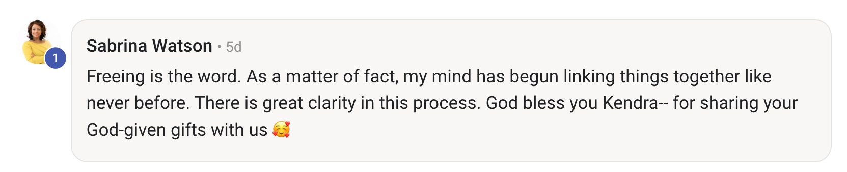 testimonial screenshot