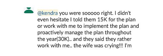 testimonial screenshot