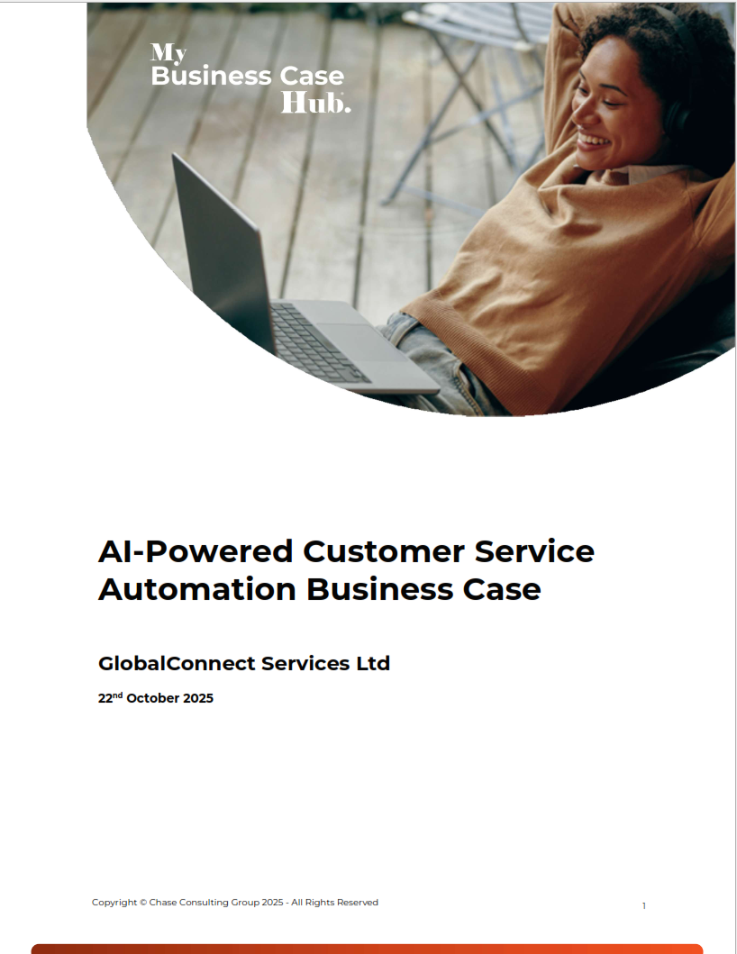 Artificial Intelligence Business Case Template