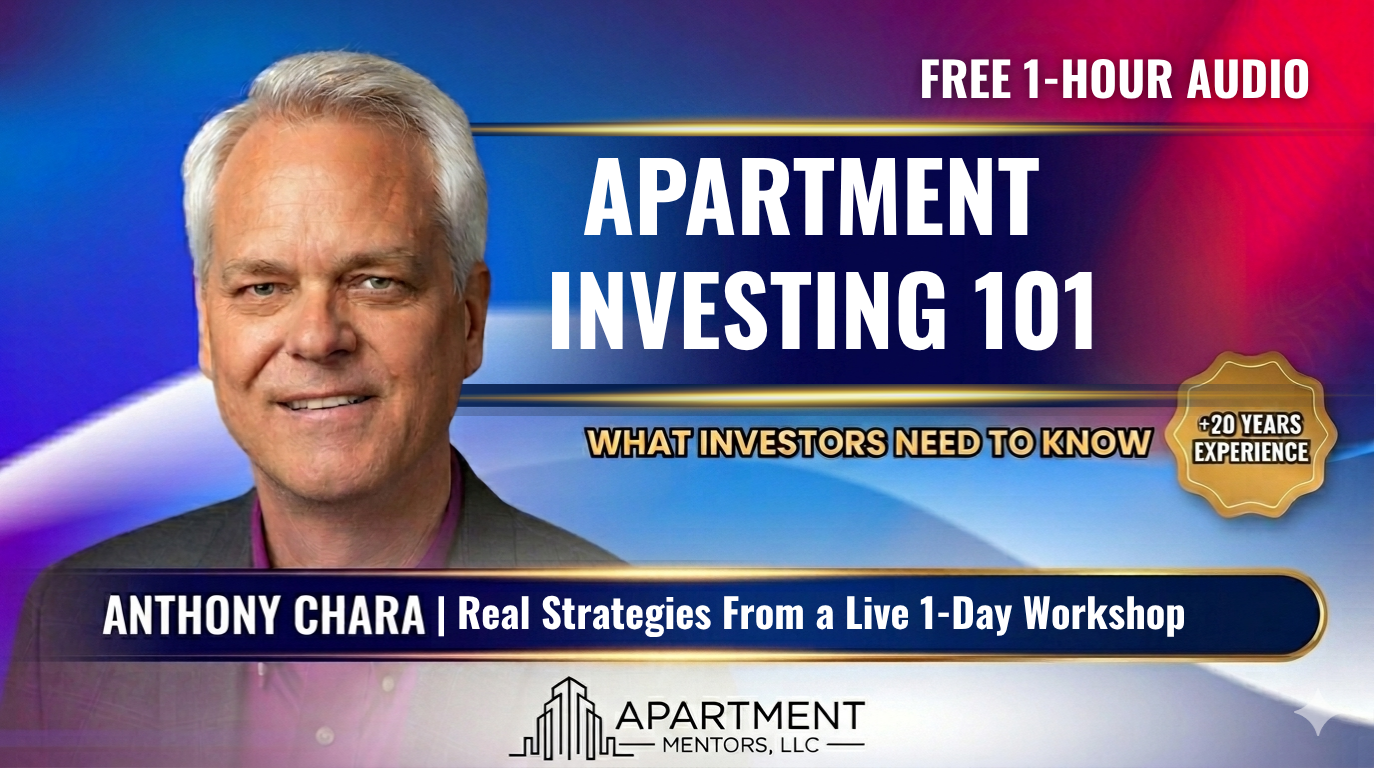 Free 1-hour apartment investing audio class with Anthony Chara