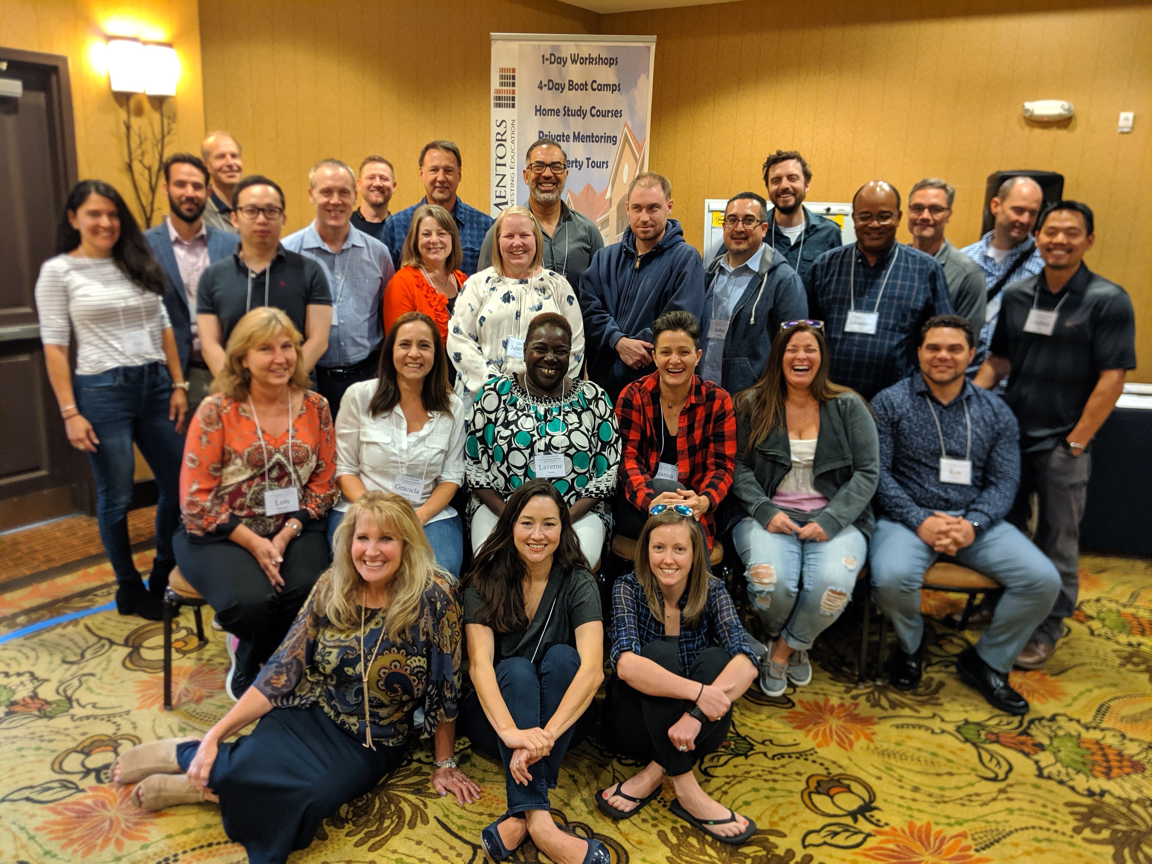 Apartment investing workshop group with instructor