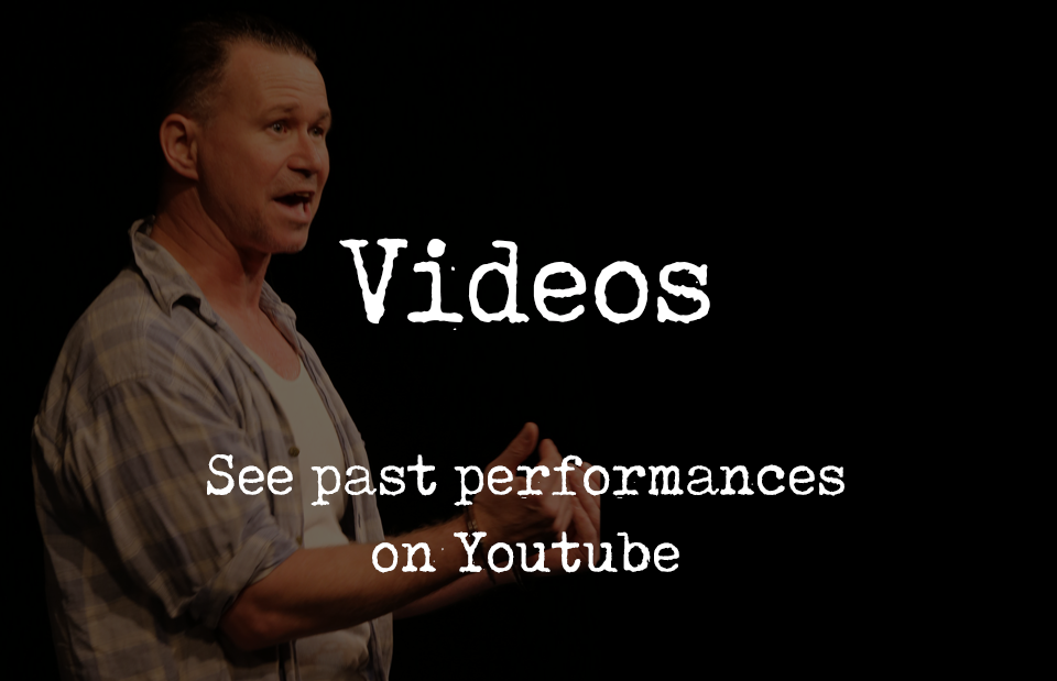 Stage Actor on black background