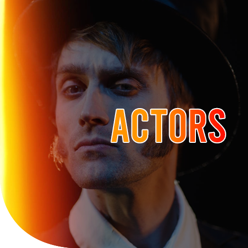 A male facing the camera doing a serious face