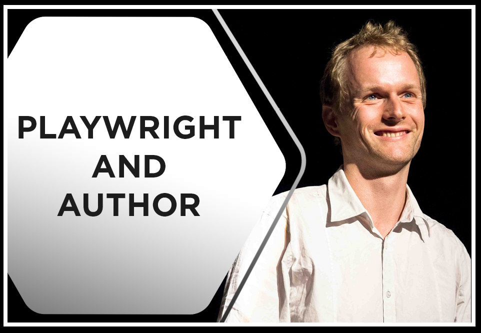 Preview of Playwright and Author featuring Pete Malicki in white polo