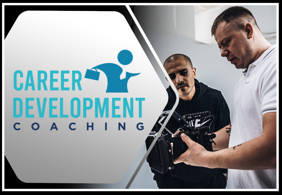 Preview of Career Development Coaching featuring a two guys looking at the video camera