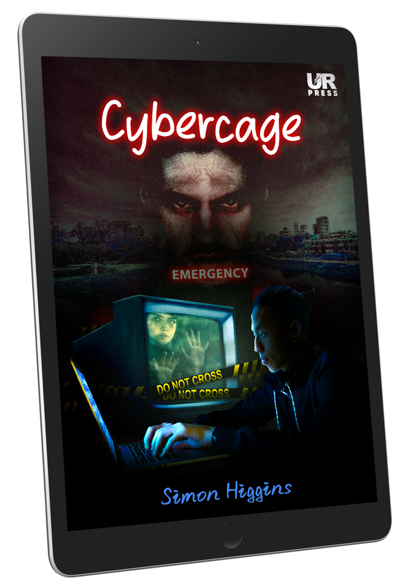 Book cover by Simon Higgins with three warriors, a samurai, geisha and archer with a mountain in the background with the text Tomodachi "The Edge of the World"