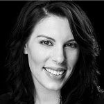 Black and white image of Mikaela Franco