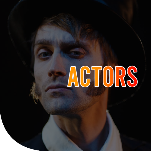 A male facing the camera doing a serious face