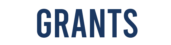 Blue text that says "Grants"