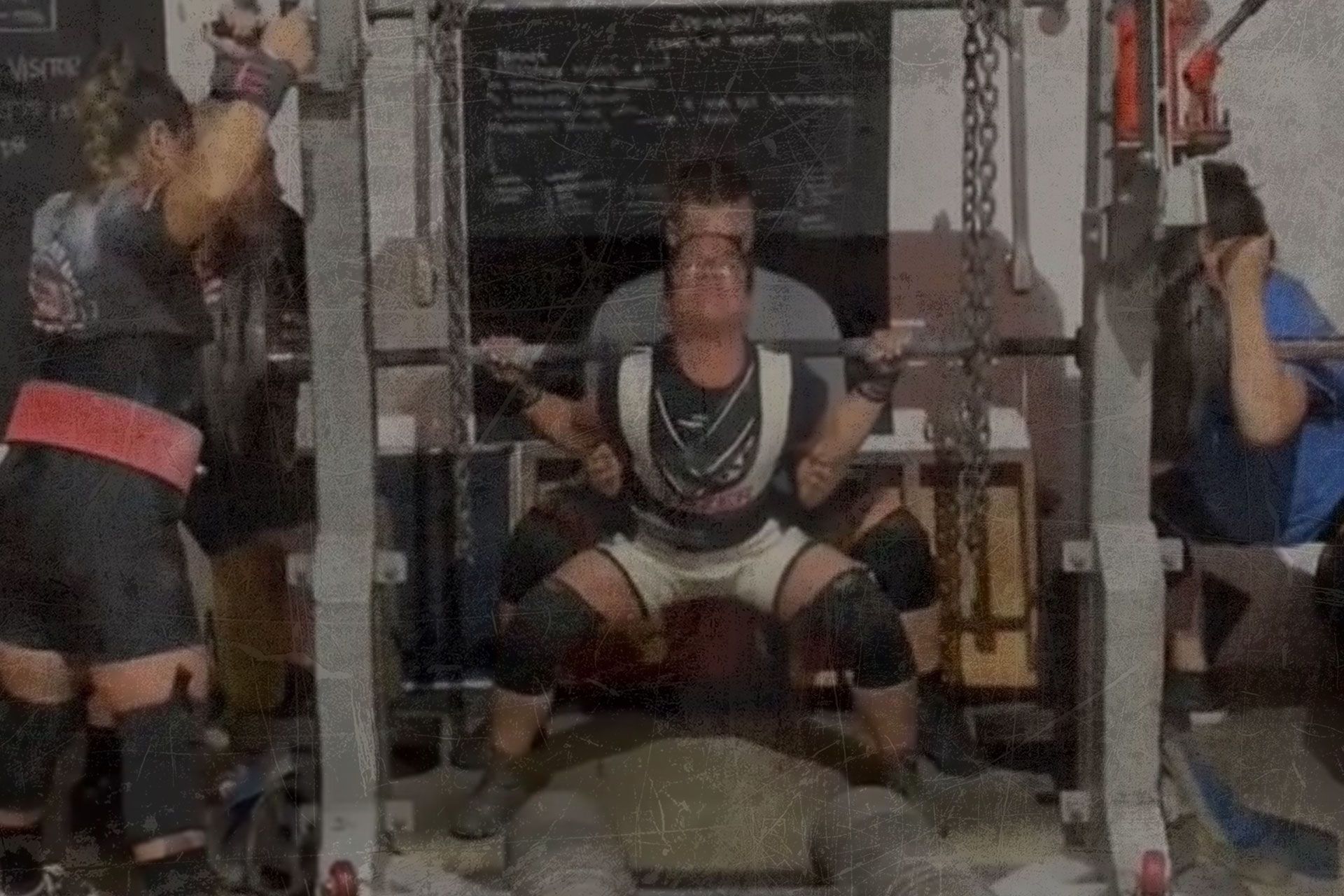 Young Man Training at the gym 