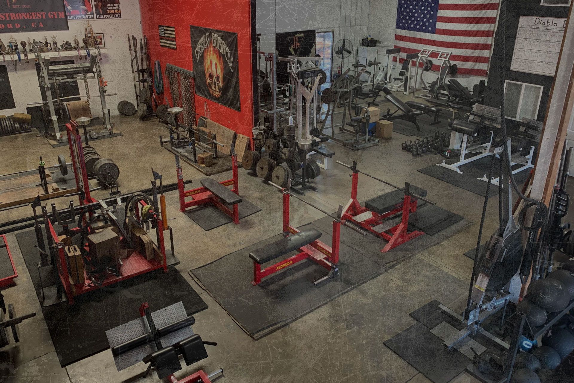 Young Man Training at the gym 