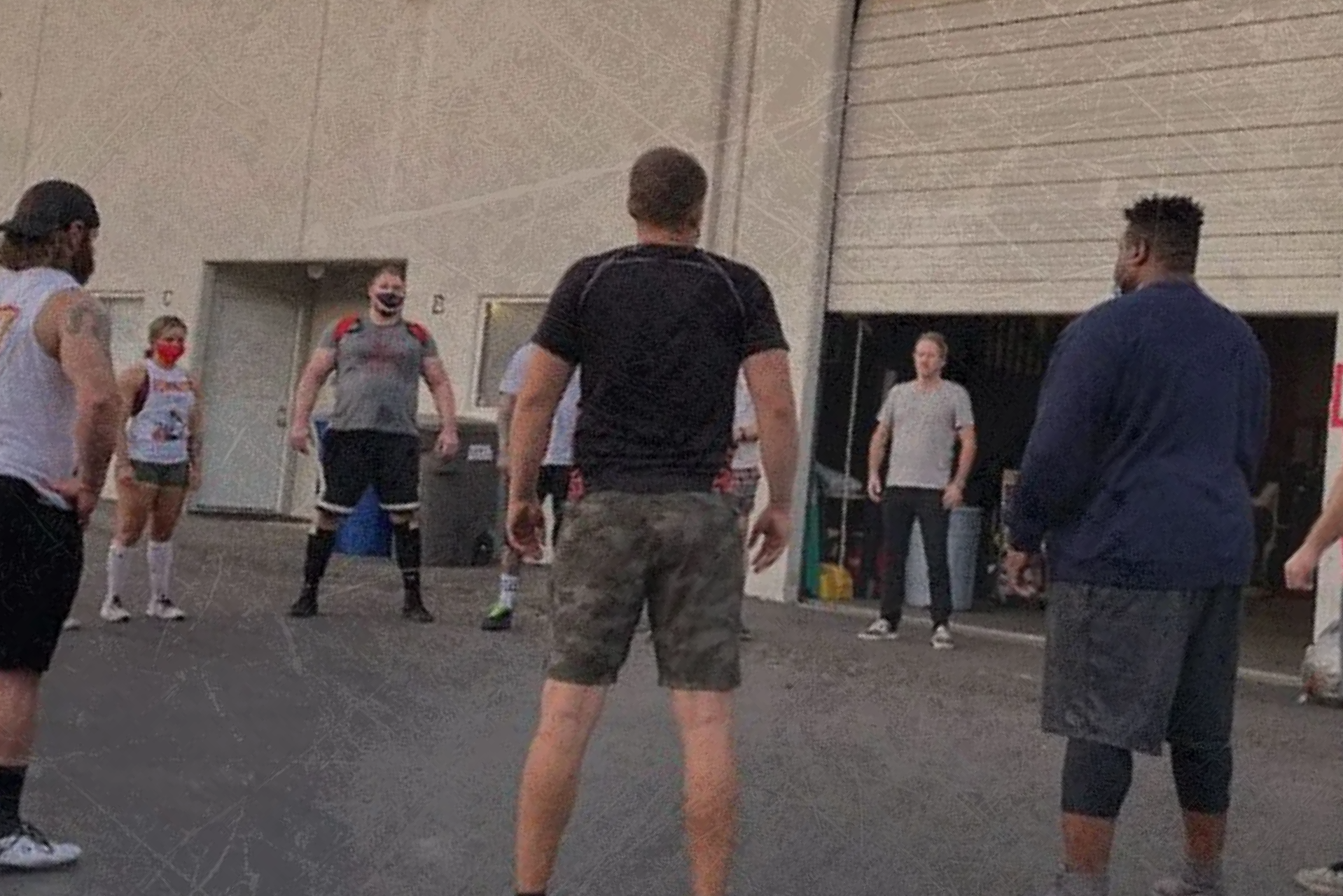 Happy Young Kids Training at the gym 