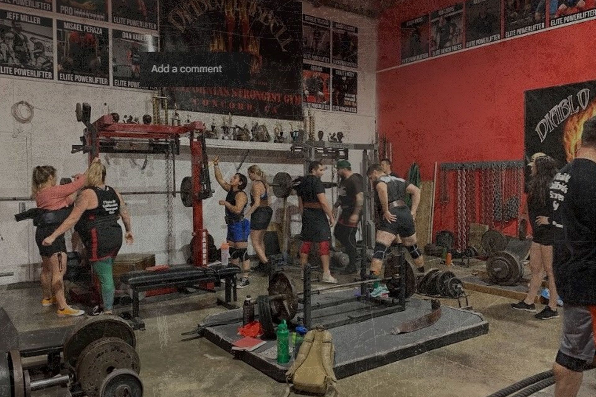 Young Man Training at the gym 