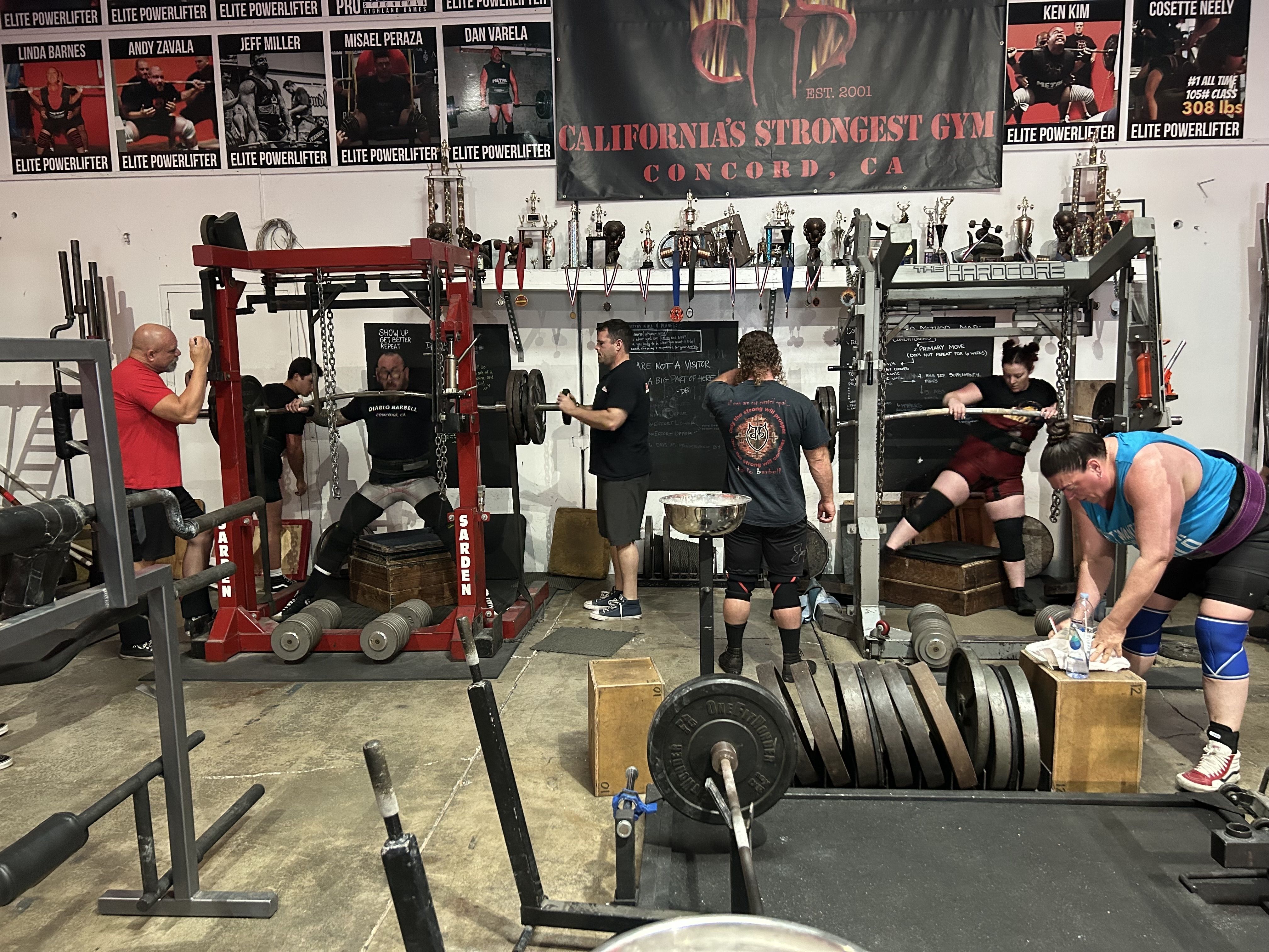 Happy Young Kids Training at the gym 