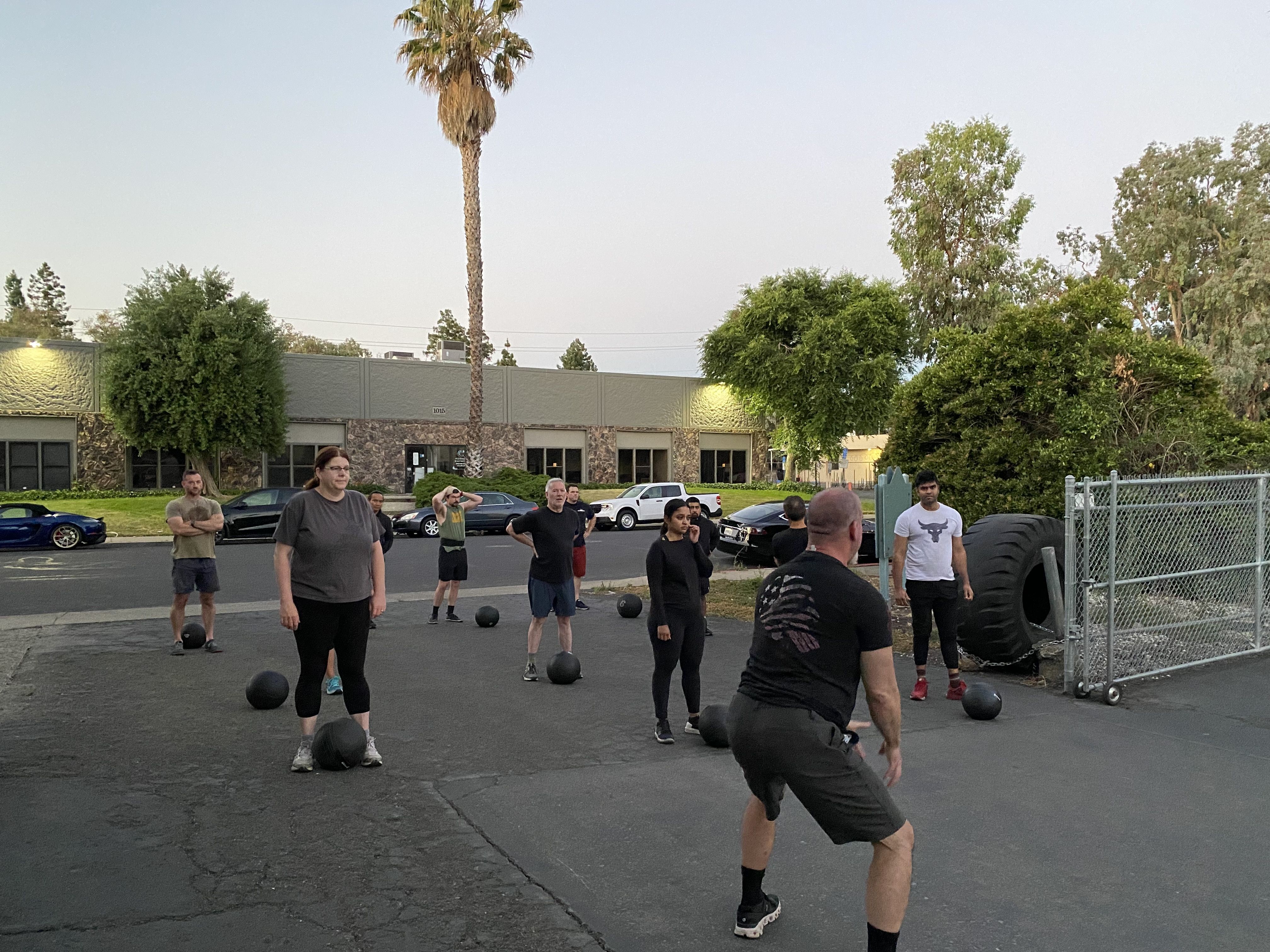 Young Man Training at the gym 