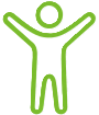 Confidence and feel good icon