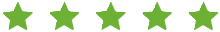 Five star rating reviews graphic