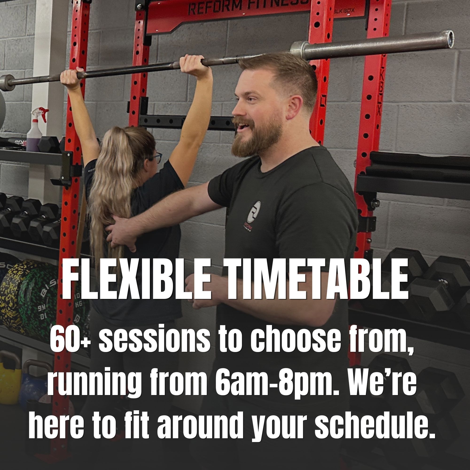 Small group personal training in action at Reform Fitness.