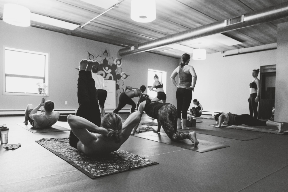YOD Yoga Practice In Yoga Studio Photo