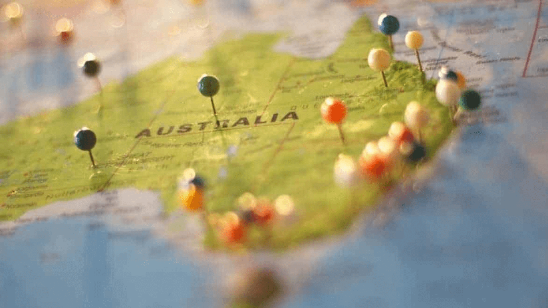 A map of Australia highlighting key property investment areas, showcasing regional hotspots and city growth corridors.