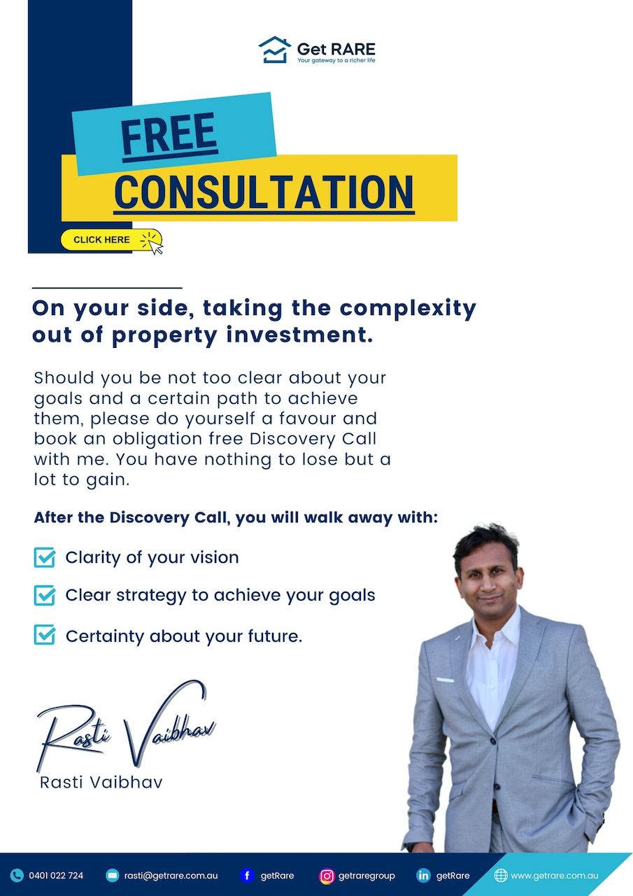 The Property Wealth Blueprint , Rasti Vaibhav, Get RARE Properties Free Investment Readiness call, consultation, buyers agent, sydney, australia