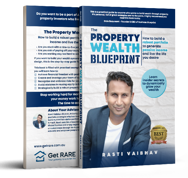 Rasti Vaibhav, founder of Get RARE Properties, Independent Buyer's Agency, and author of 'The Property Wealth Blueprint'