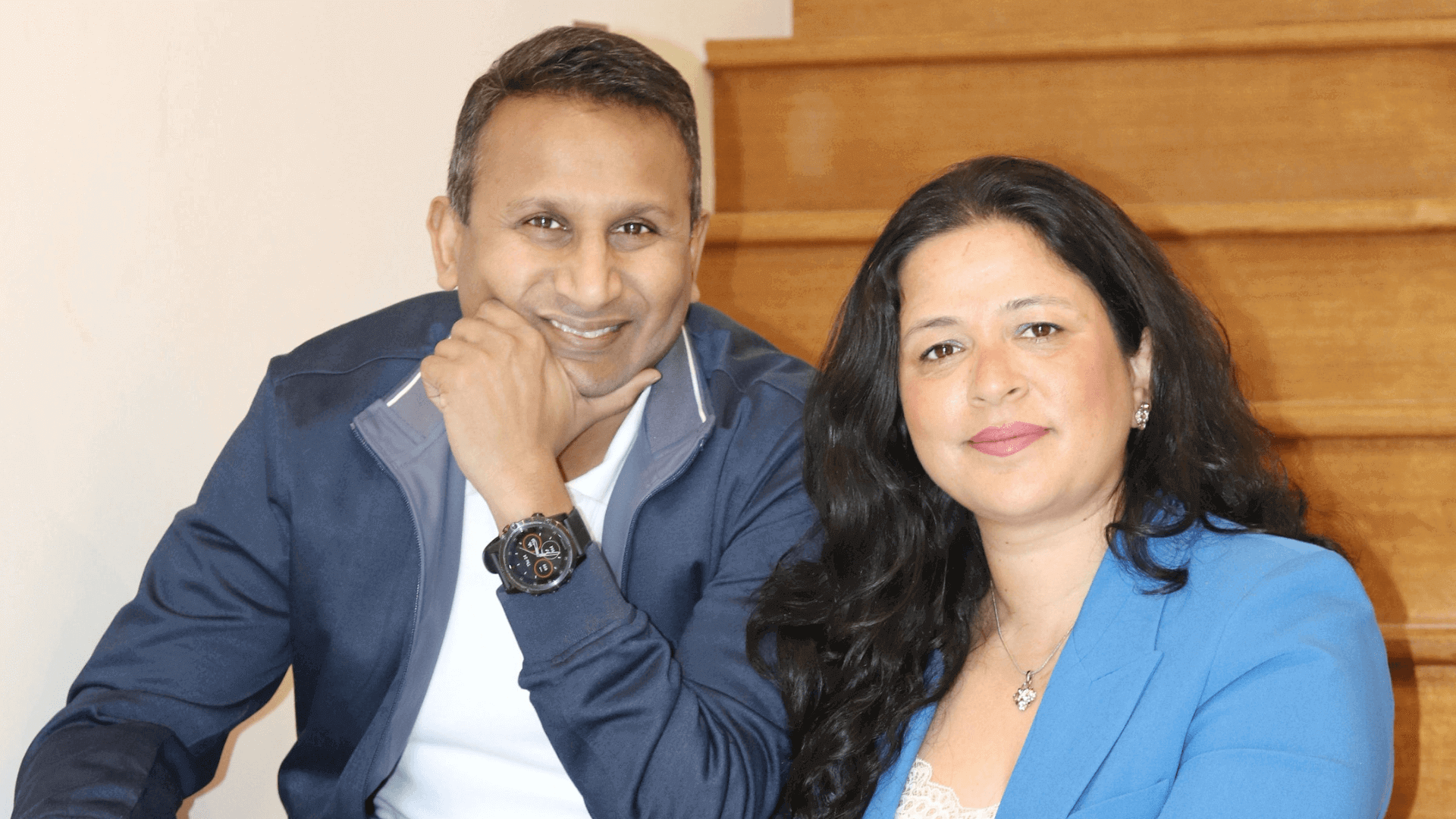 Portraits of Rasti Vaibhav and Rupali Rastogi