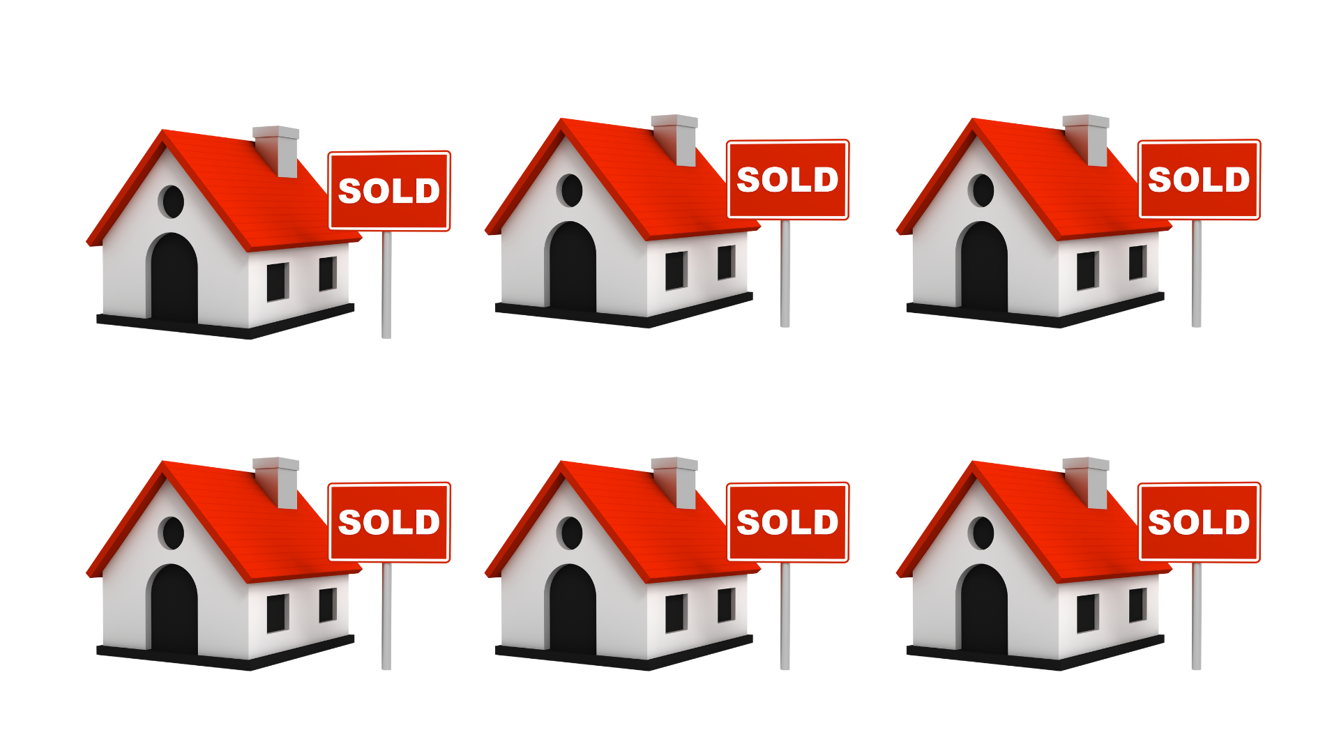 Collage of diverse Australian homes sold in 2023, symbolizing a robust market recovery.