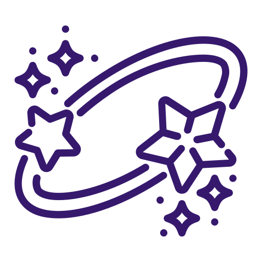 Sparkling stars icon – creativity and business growth