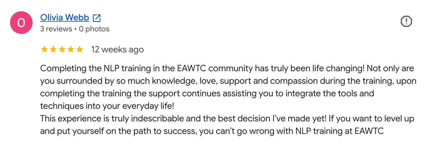 Google review EAWTC