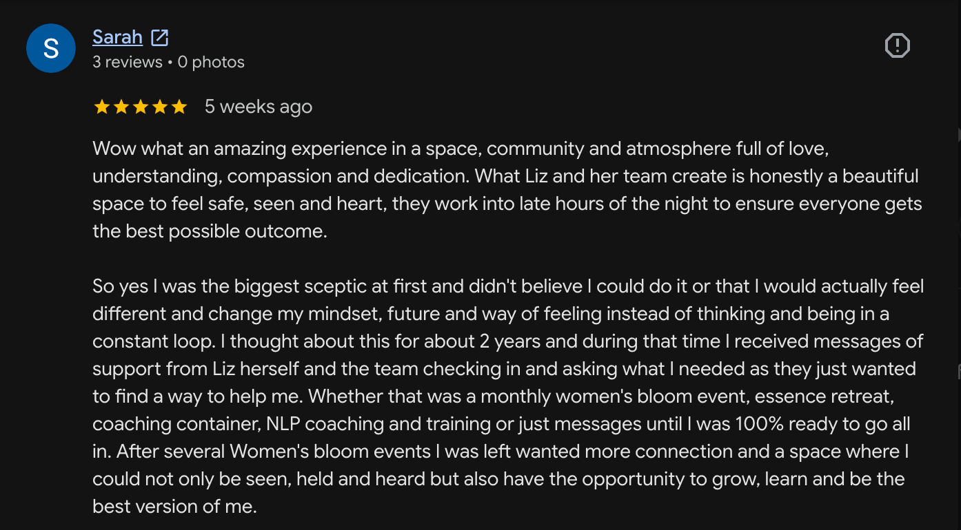 Google review EAWTC