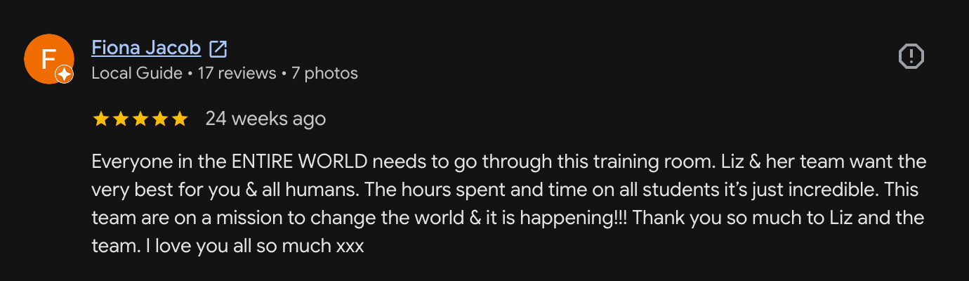Google review EAWTC