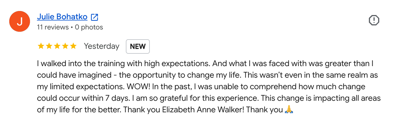 Google review EAWTC