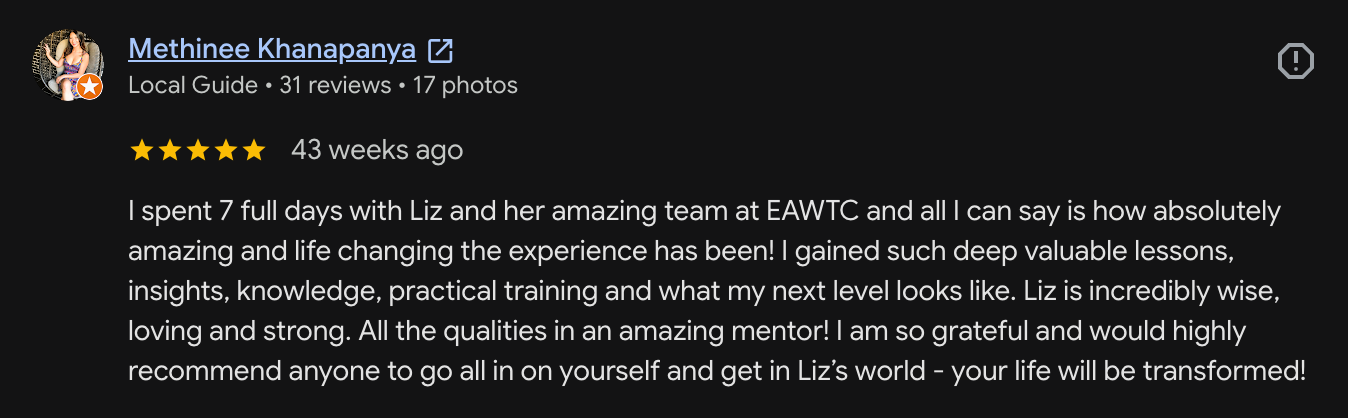 Google review EAWTC