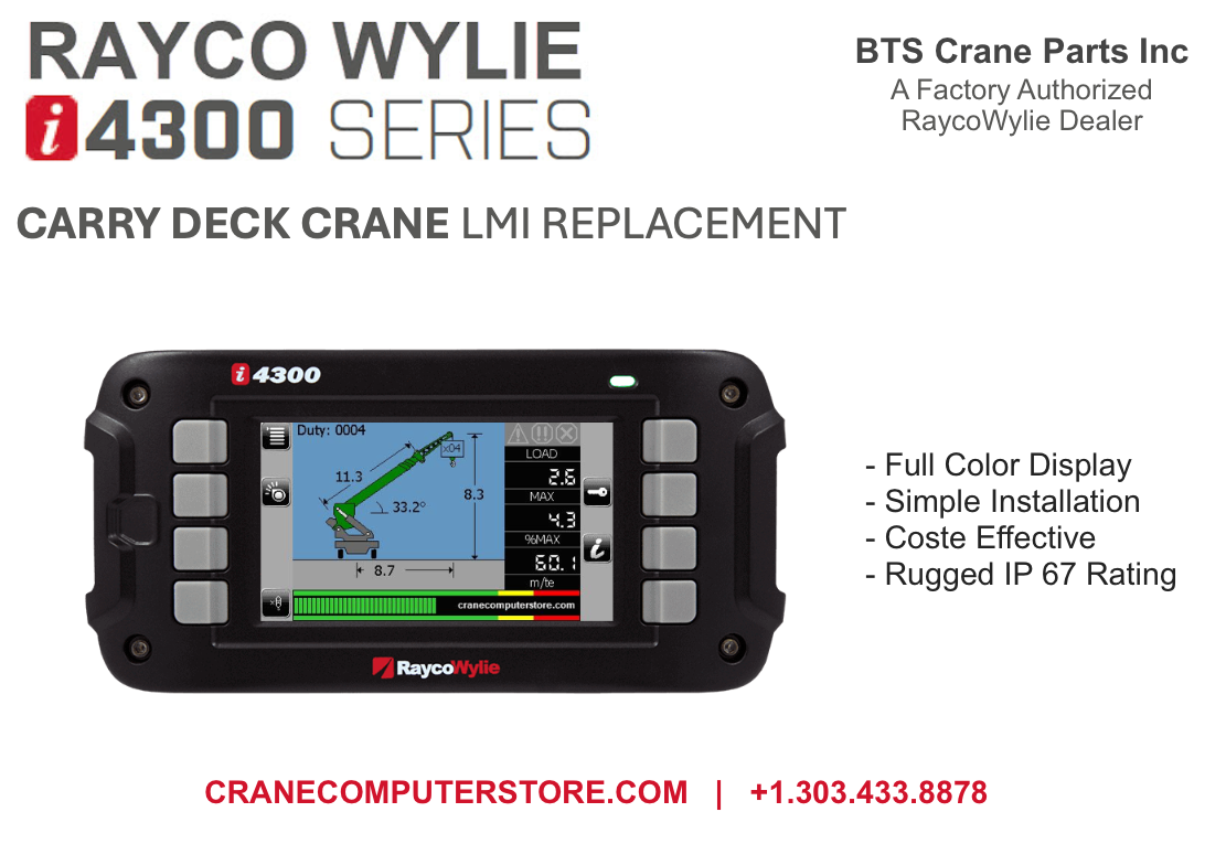 Carry Deck Crane LMI Computer Replacement i4300 RaycoWylie